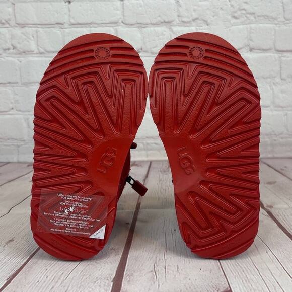 Ugg Neumel II Suede Chukka Red Boots Toddlers Size 9 (S/N 1017320T) - Picture 9 of 10